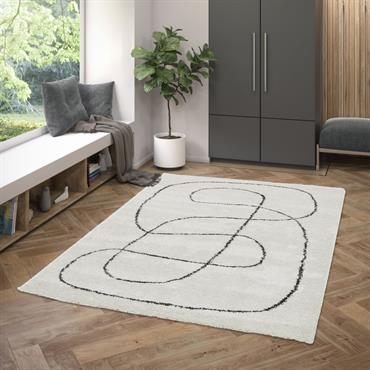 Tapis contemporain à motif organique - 160x230cm