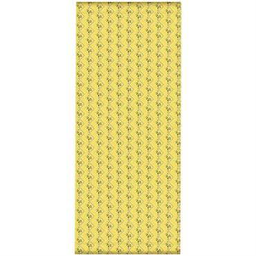 Toile outdoor de chaise longue amovible motif vintage jaune