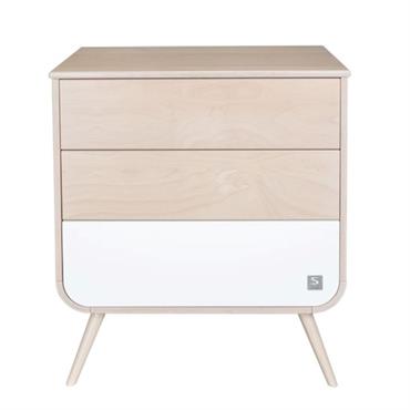 Commode 3 tiroirs pieds bois