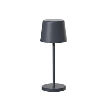 Mini lampe de table Aluminium Gris anthracite H22cm