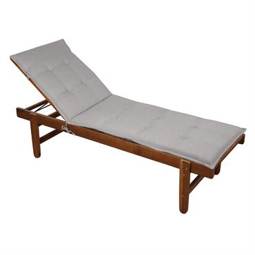Matelas bain de soleil outdoor uni polypropylène naturel 190x60 cm