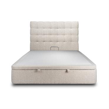 Le lit Coffre Prestige avec sa tete de lit capitonnée est élégant et pratique.Il vous permettra d'optimiser l'espace dans votre chambre. Il est robuste et durable grâce à sa structure ...