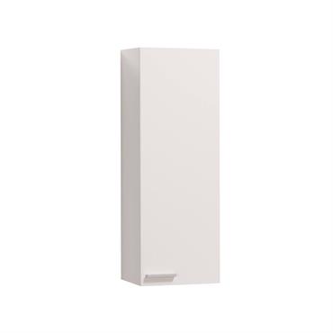 Armoire murale effet bois blanc brillant 30x25 cm
