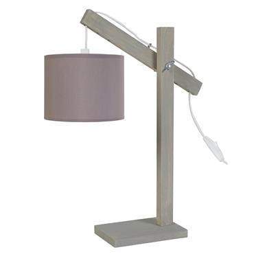 Lampe de bureau bois  taupe