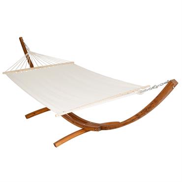 Hamac sur pied avec structure en Bois 2 personnes 205 x 150