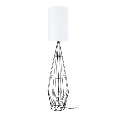 Lampadaire vertical métal noir D37xP37xH165 cm