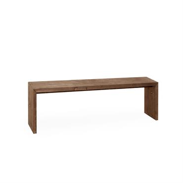 Banc en bois de sapin marron 145x45cm