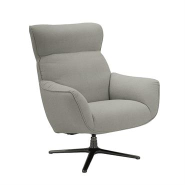 Fauteuil de relaxation design en tissu  gris