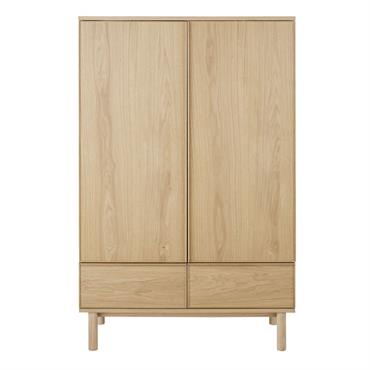 Armoire 2 portes battantes 2 tiroirs