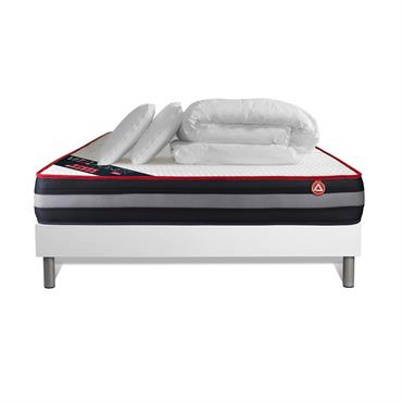 Pack Mousse  à mémoire de forme 200x200cm kit Blanc