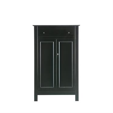 Armoire 2 portes en bois anthracite