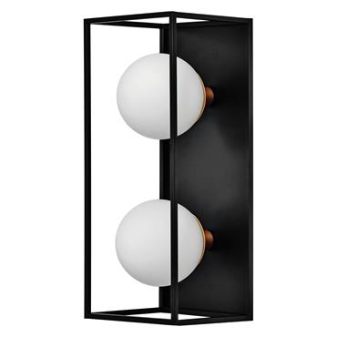 Luminaire de salle de bain en acier noir