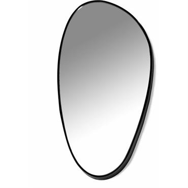 Miroir en verre et acier noir D - Serax
