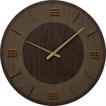 Horloge marron et dorée D60