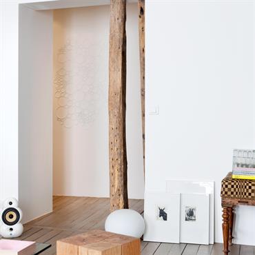 Réunion de 2 appartements au deuxième étage d’un immeuble datant de 1900. Démolition totale de l’existant et restructuration pour créer ... Domozoom