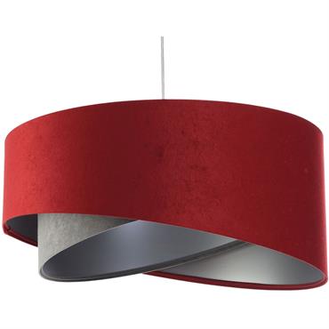 Suspension Tissu Rouge 50x50x23 cm