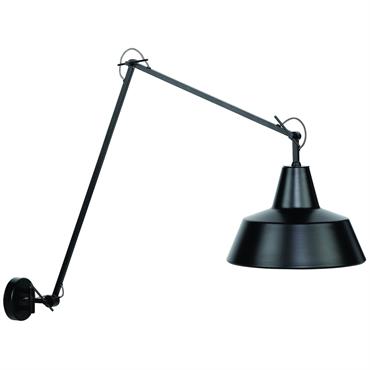 Applique murale pivotante noire H80cm