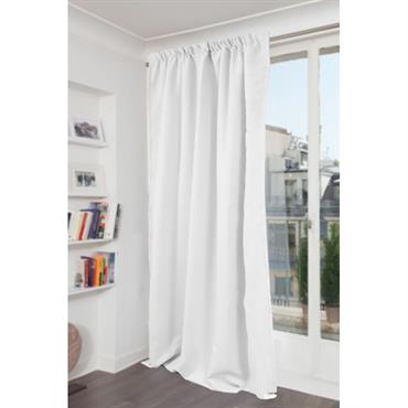 Rideau phonique Galon fronceur Blanc MC720 140x300