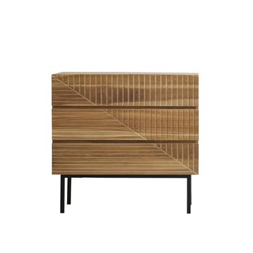 Commode en teck massif 95 cm
