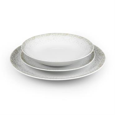 Service vaisselle en Porcelaine Blanc