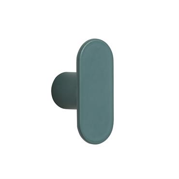 Patère en métal vert