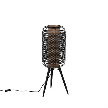 Lampadaire en métal H71cm - Noir
