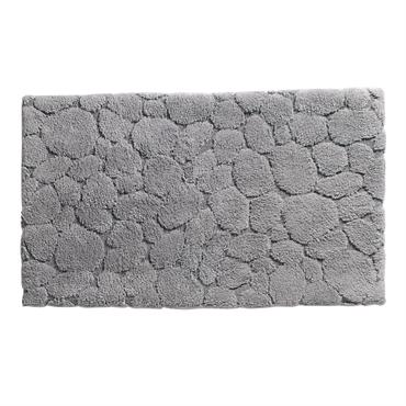 Tapis de bain 60x100 gris en coton
