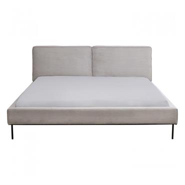 Créez une ambiance douce et zen dans votre chambre avec ce lit en tissu. Sa tête de lit rembourrée vous permet de vous y adosser confortablement pour lire ou regarder ...
