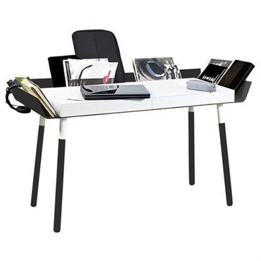 Bureau 2 tiroirs noir My Writing Desk - Emko