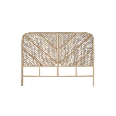 Tête de lit rotin 150 cm style organique
