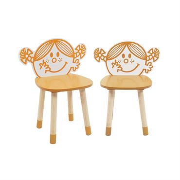 2 chaises enfant monsieur/madame - madame bonheur