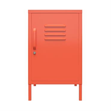 Table d'appoint revêtement en poudre en métal orange