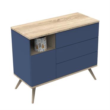 Commode 1 porte 3 tiroirs