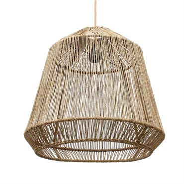 Suspension jonc de mer diamètre 50cm beige