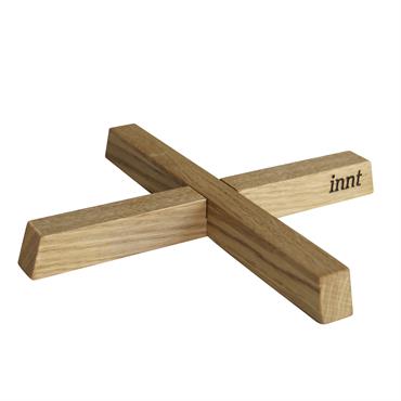 Dessous de plat en chutes de bois de chêne reconstituées 22×22x2m