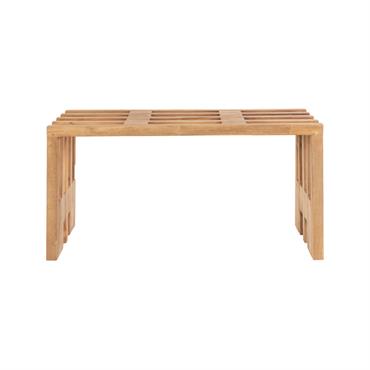 Banc design en bois de teck naturel 90cm
