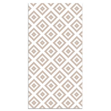 Donnez une touche moderne et sophistiquée à votre maison avec ce tapis vinyle au design élégant. Le motif à carreaux dans des tons neutres et contrastés crée un effet visuel ...