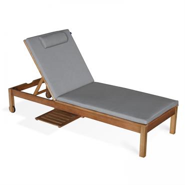 Le bain de soleil KERALA vous séduira dès le premier coup d'œil ! Composée de bois d'eucalyptus FSC® huilé et séché, sa structure résiste très bien aux intempéries et aux ...