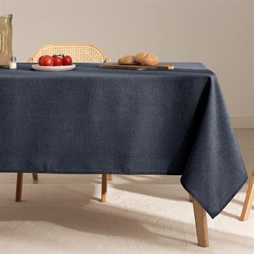 Nappe unie toucher tissu et traitement antitache Texan