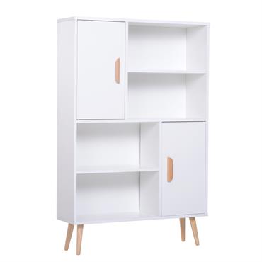 Vous avez besoin d'un espace de rangement pour vos collections de livres ? Choisissez cette bibliothèque de style scandinave, pour un rangement pratique tout en ajoutant une touche de design ...