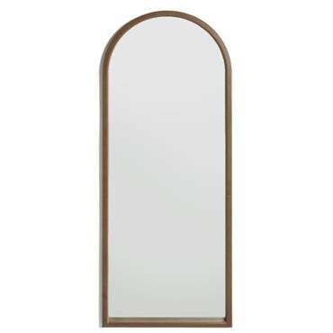 Miroir sur pied en forme d’arc couleur naturel