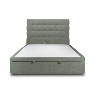 Le lit Coffre Prestige avec sa tete de lit capitonnée est élégant et pratique.Il vous permettra d'optimiser l'espace dans votre chambre. Il est robuste et durable grâce à sa structure ...