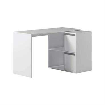 Bureau effet bois blanc 152x49 cm