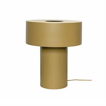 Lampe de table en fer khaki