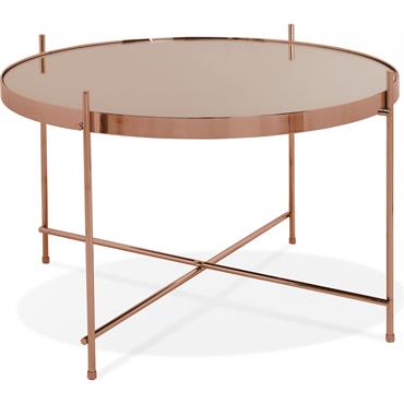 Table basse Verre Cuivre