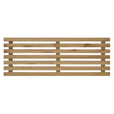 Fabriqué avec du bois de pin naturel des Flandes.Épaisseur de chaque lame : 7 cm.Épaisseur tête de lit : 4 cm.Il est facile à placer, avec l'aide d'une autre personne, ...