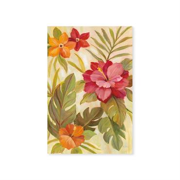 Tableau Fleurs corail imprimé sur toile 60x90 cm