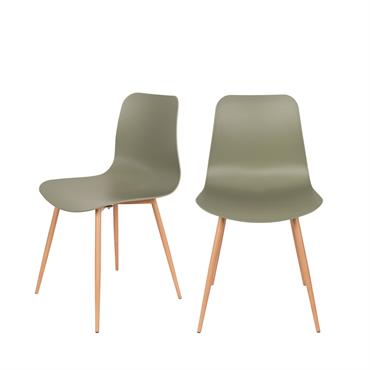 Le design épuré de ce lot de 2 chaises design en résine Leon, en fait un ensemble à incorporer dans un intérieur scandinave ou contemporain. Avec son piètement en métal décor ...