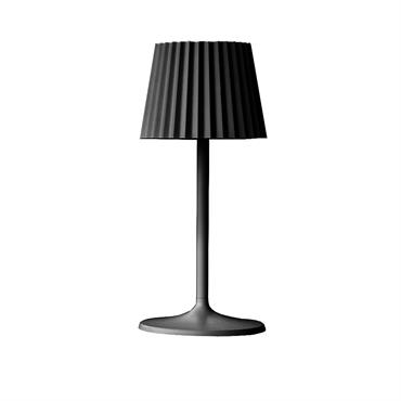 Lampe de table sans fil LED Aluminium Noir H30CM