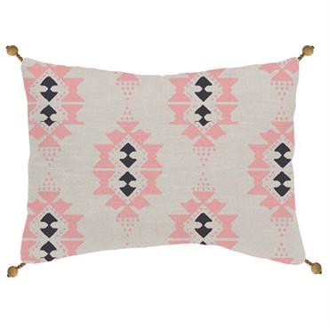 Coussin à motif ethnique coton 30x50cm
